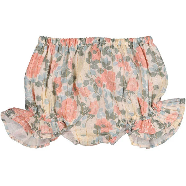 Louis Louise Pink Lurex Vintage Flower Douceur Bloomer