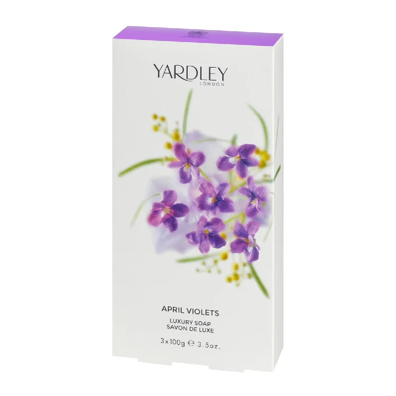 Yardley April Violet Box of 3 Soaps (3x100 g) #18274