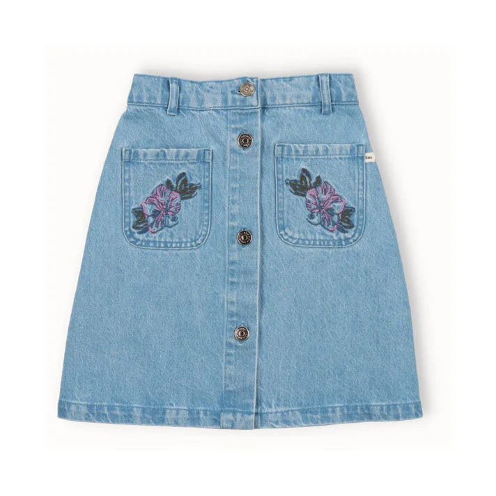 The New Society Blue Denim Woodland Special Skirt