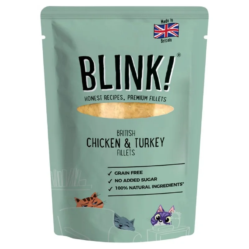 Blink Chicken & Turkey Fillets Wet Cat Food Pouch 85g