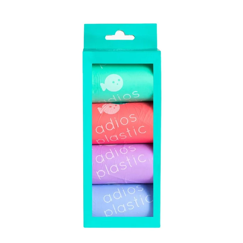 Adios Compostable Dog Poo Bags Rainbow 60 per pack