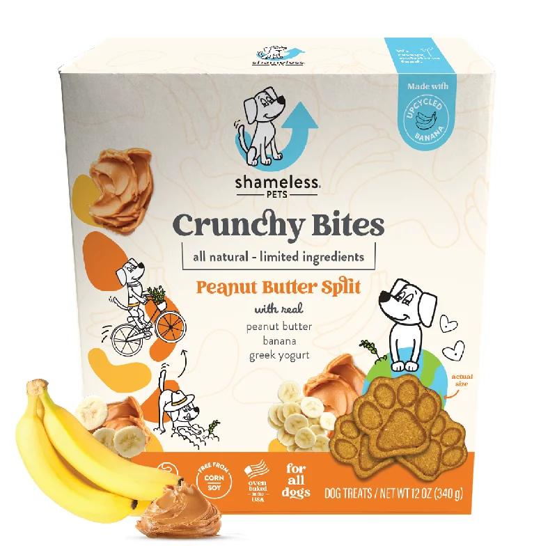 Peanut Butter Split Crunchy Bites Dog Treats