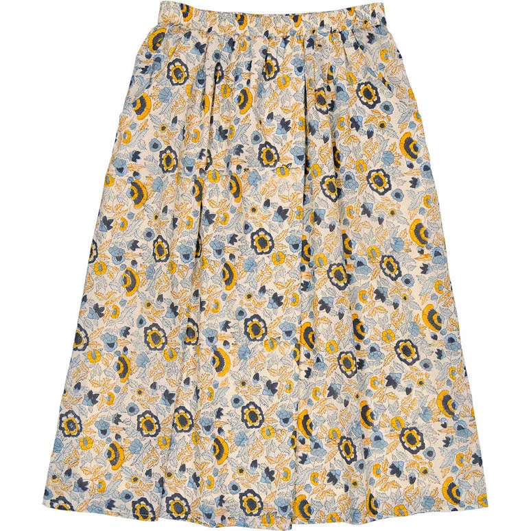 Louis Louise Black Veil Indian Flower Craquette Skirt