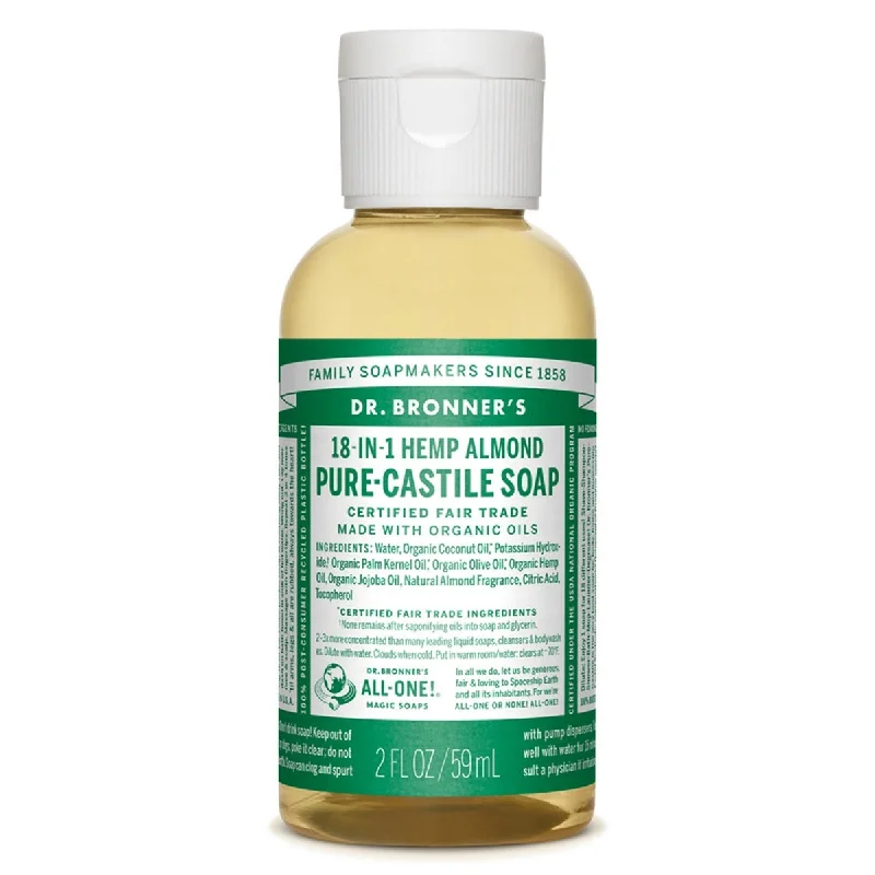 Dr. Bronner's Almond Castile Liquid Soap - Trial Size (2 oz) #10066515