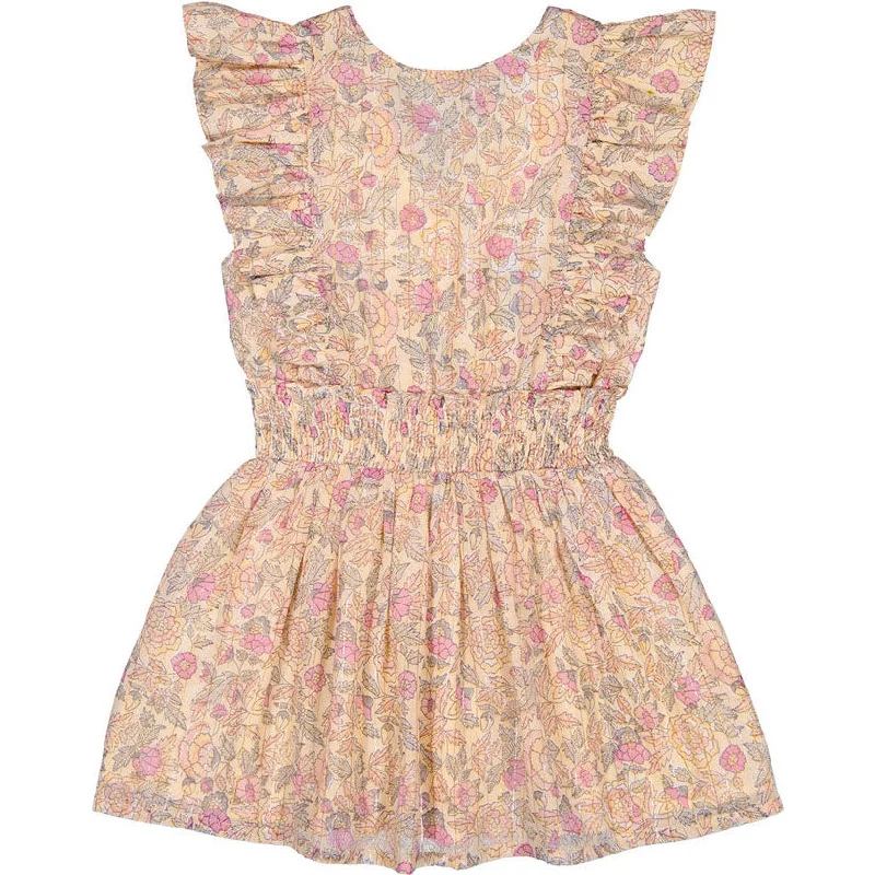 Louis Louise Lilac Lurex Indian Flower Gilda Dress