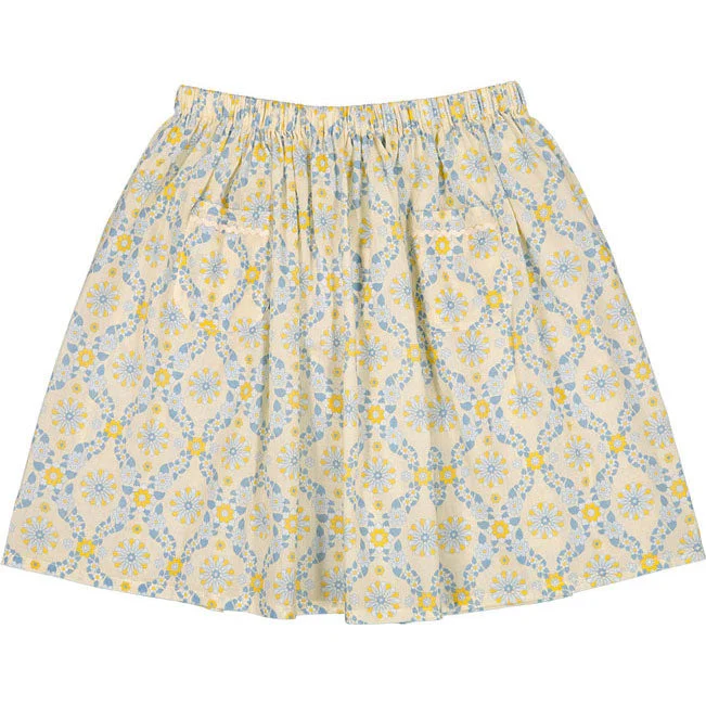 Louis Louise Yellow Hippie Flower Miaou Skirt