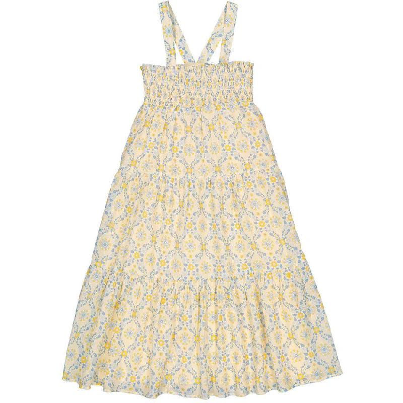 Louis Louise Yellow Veil Hippie Flower Niko Dress