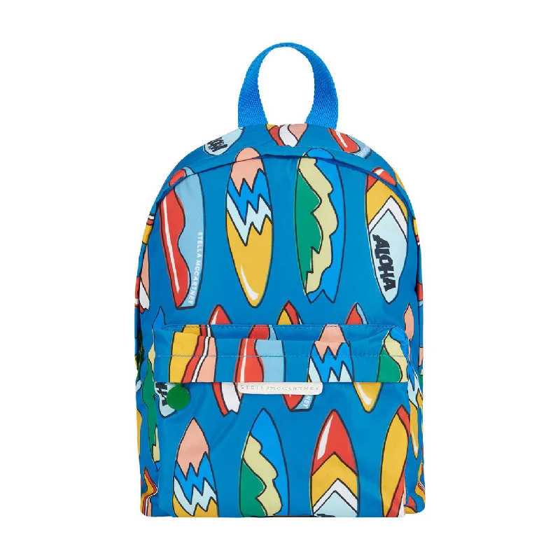 Stella Mccartney Blue Surfboards Backpack