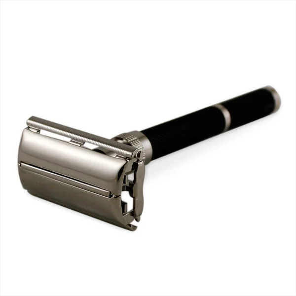 Parker 96R Graphite and Chrome Long Handle Butterfly Safety Razor  #10068039