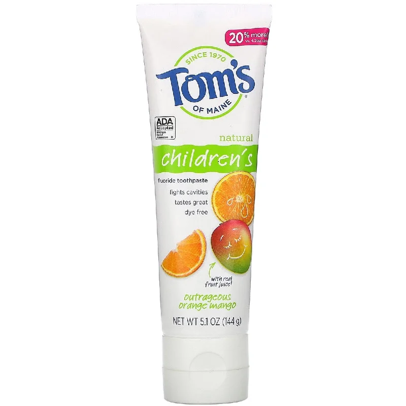 Tom's of Maine Outrageous Orange Mango Anti-Cavity Kids Toothpaste (5.1 oz) #10067184