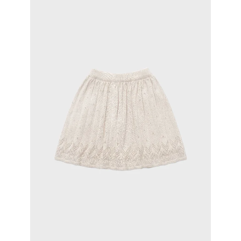 Louisiella Cream Beige Ione Knit Skirt