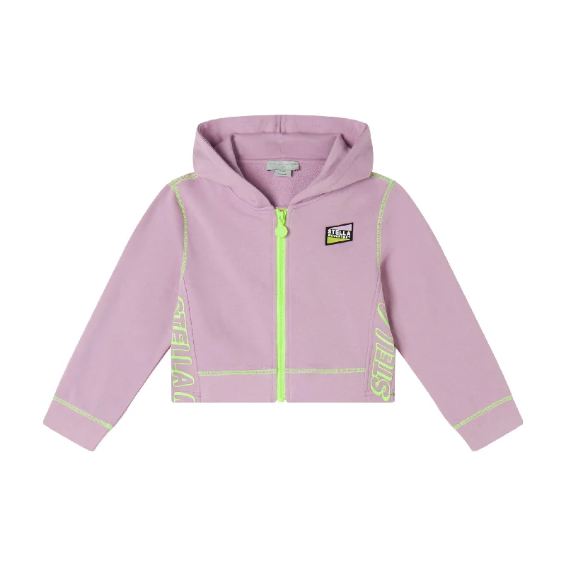 Stella Mccartney Purple Active Zip Up Hoodie