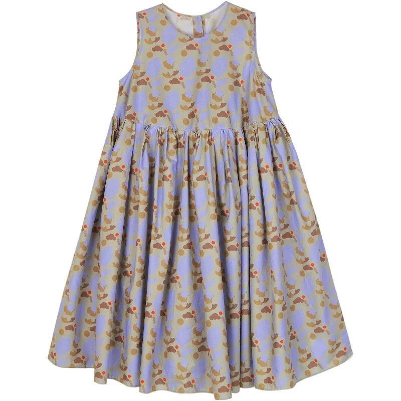 JNBY Brown Floral Sleeveless Dress