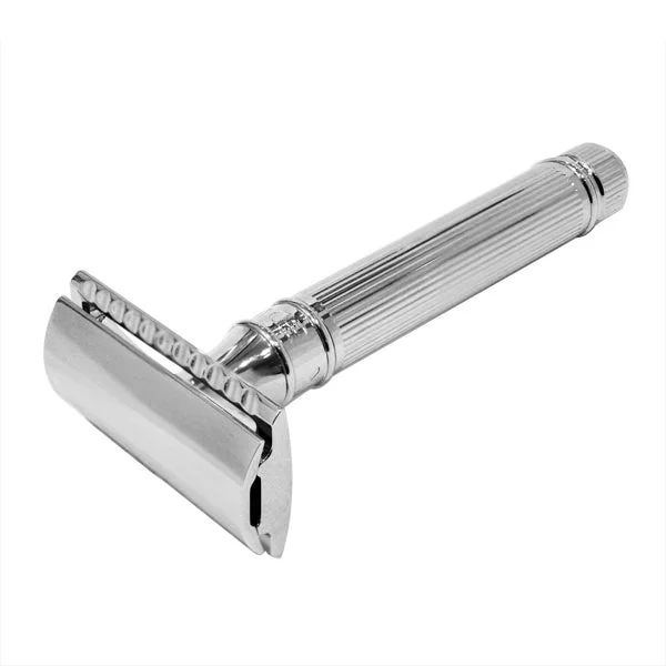 Edwin Jagger Chrome Plated Lined CLOSED Comb Safety Razor  #10066322