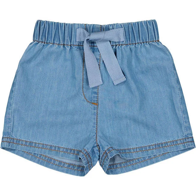 Louis Louise Blue Chambray Pekin Bermudas