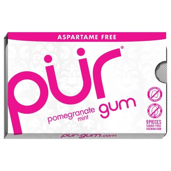 The PUR Company PUR Gum Pomegranate Mint Pack (9 count) #10067156