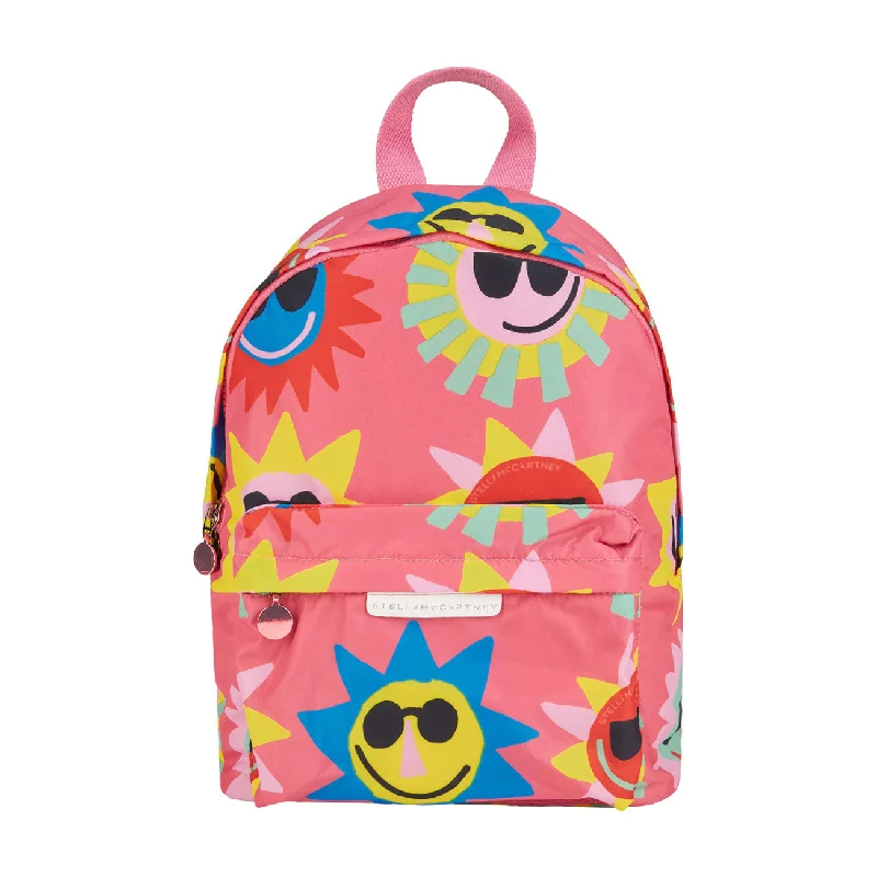 Stella Mccartney Pink Graphic Sun Backpack