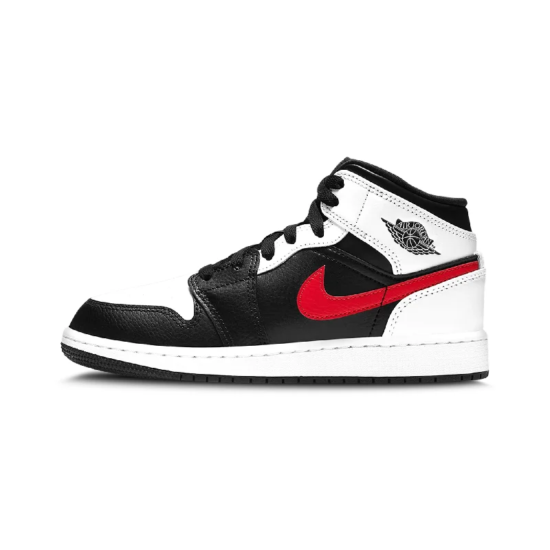 Jordan 1 Mid Black Chile Red White (GS)