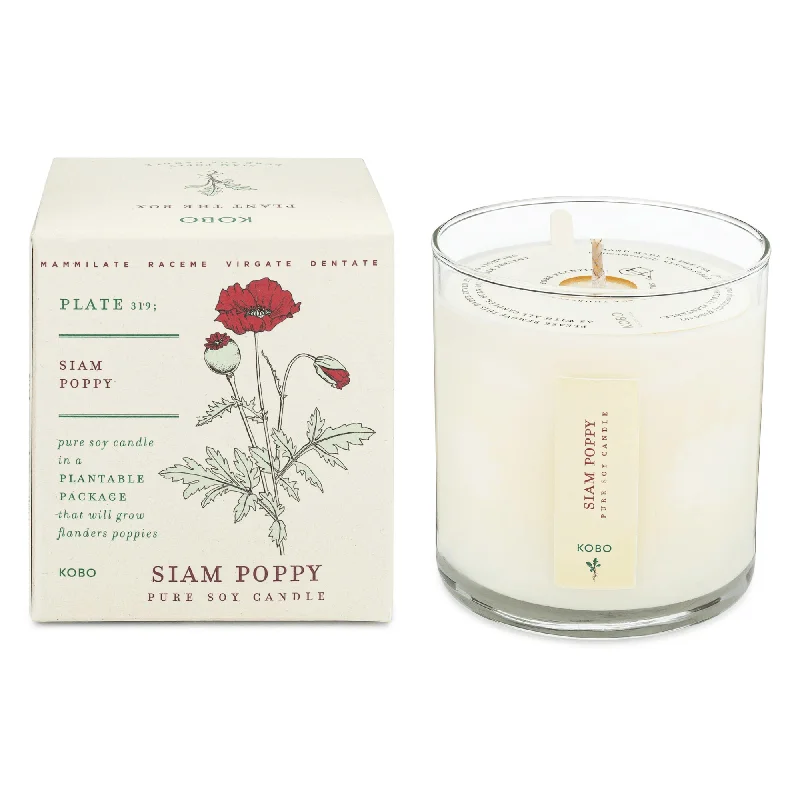 KOBO Siam Poppy Plant the Box Candle (9 oz) #10068951