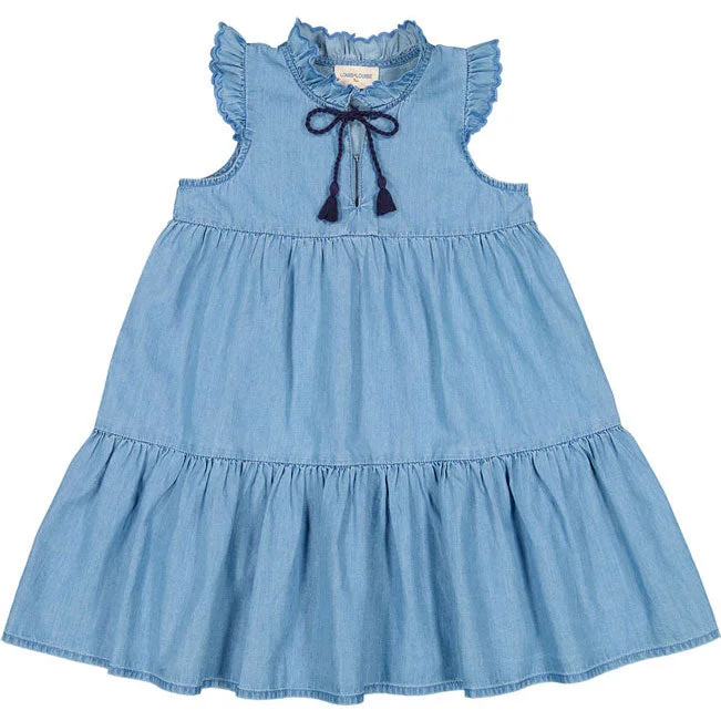 Louis Louise Blue Chambray Goa Dress