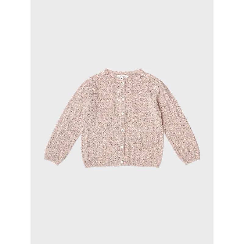 Louisiella Pink Ianthe Knit Cardigan