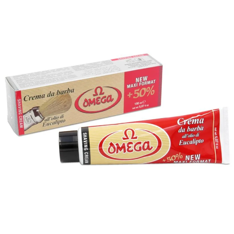 Omega Eucalyptus Shaving Cream Tube (5.07 fl oz) #10068701