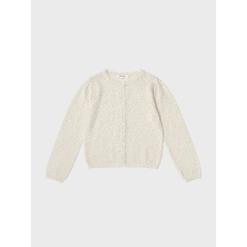 Louisiella Ivory Lupine Knit Cardigan