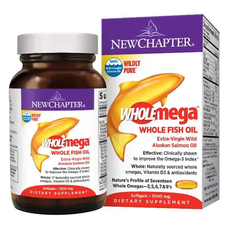 New Chapter Wholemega 1000mg Whole Fish Oil (180 count) #10067122