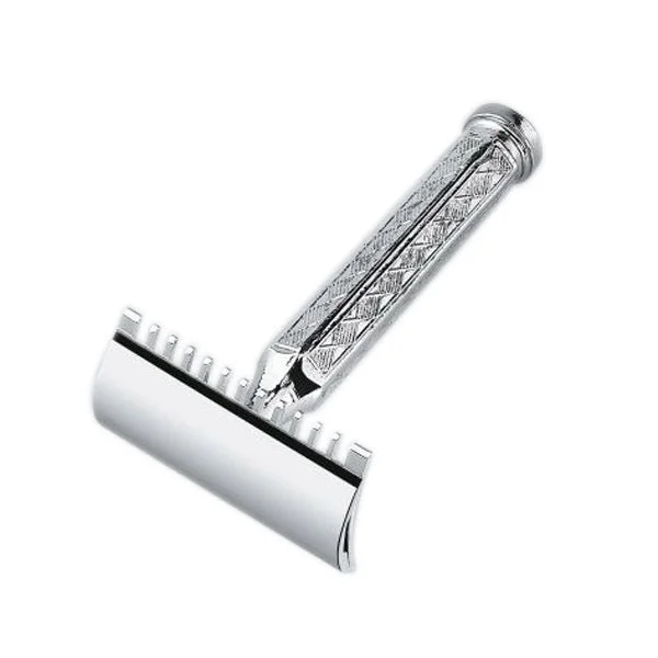 Merkur 41C Hexagon Etched Handle OPEN Comb Safety Razor  #10066497