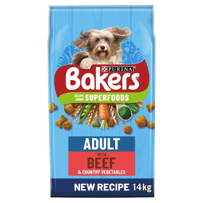 Bakers Adult Dog Food Beef & Vegetable 14kg