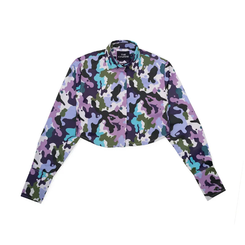 Bubblegum Camo Cropped Shirt