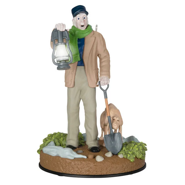 Hallmark 2024 Disney The Haunted Mansion Collection The Caretaker and His Dog Ornament With Light and Sound