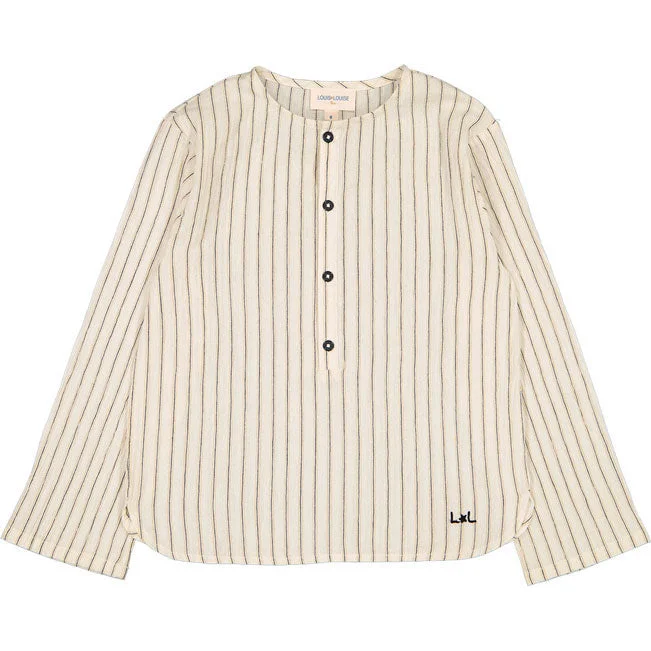 Louis Louise Cream Stripe Oncle Shirt