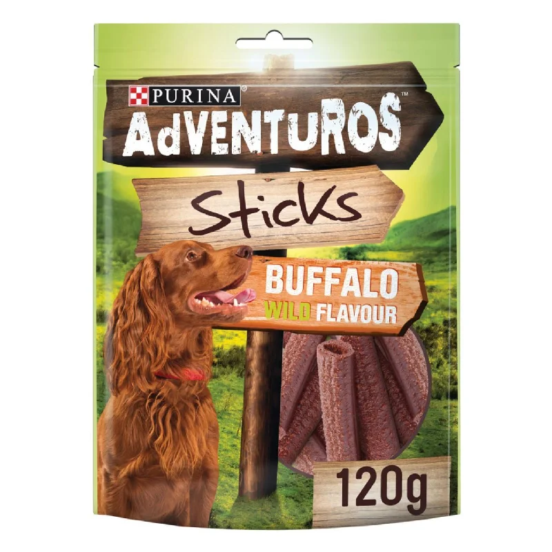 Adventuros Sticks Dog Treat Buffalo Flavour 120g