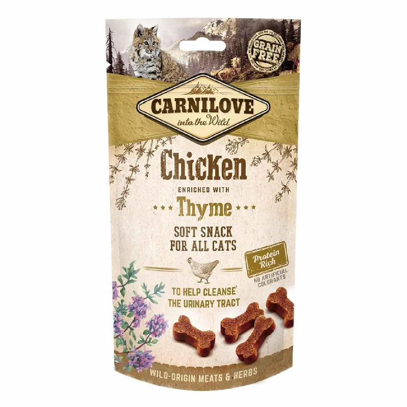 Carnilove Chicken with Thyme Semi Moist Cat Treats 50g