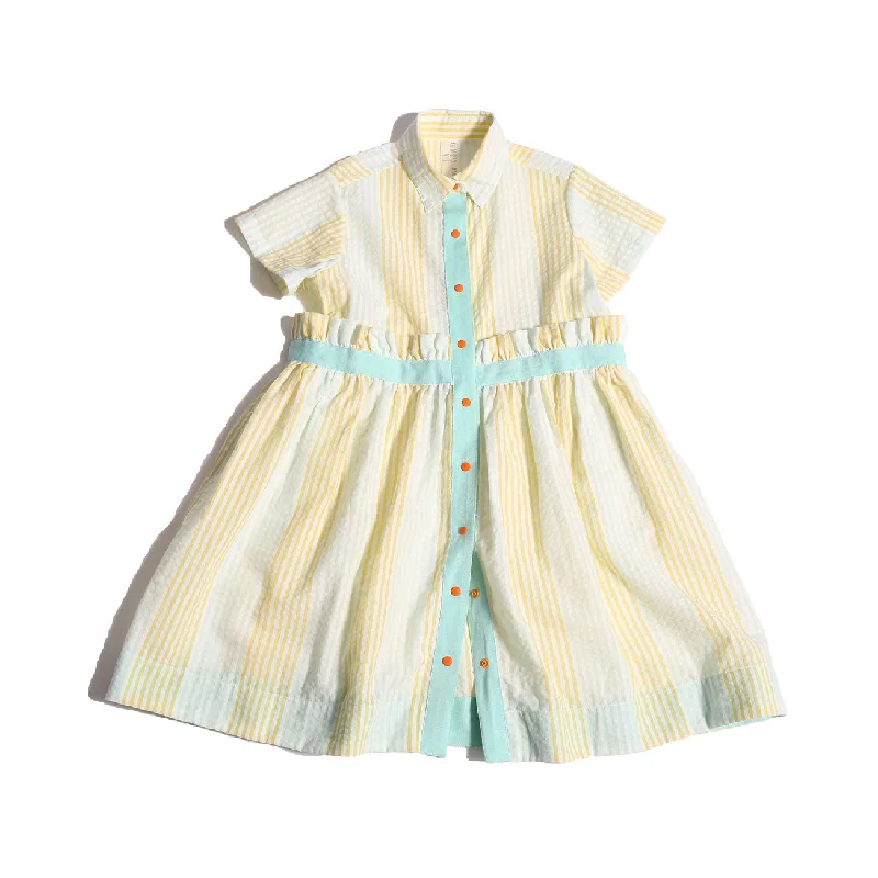 Tia Cibani Bay Mix Pia Ruffled Frock