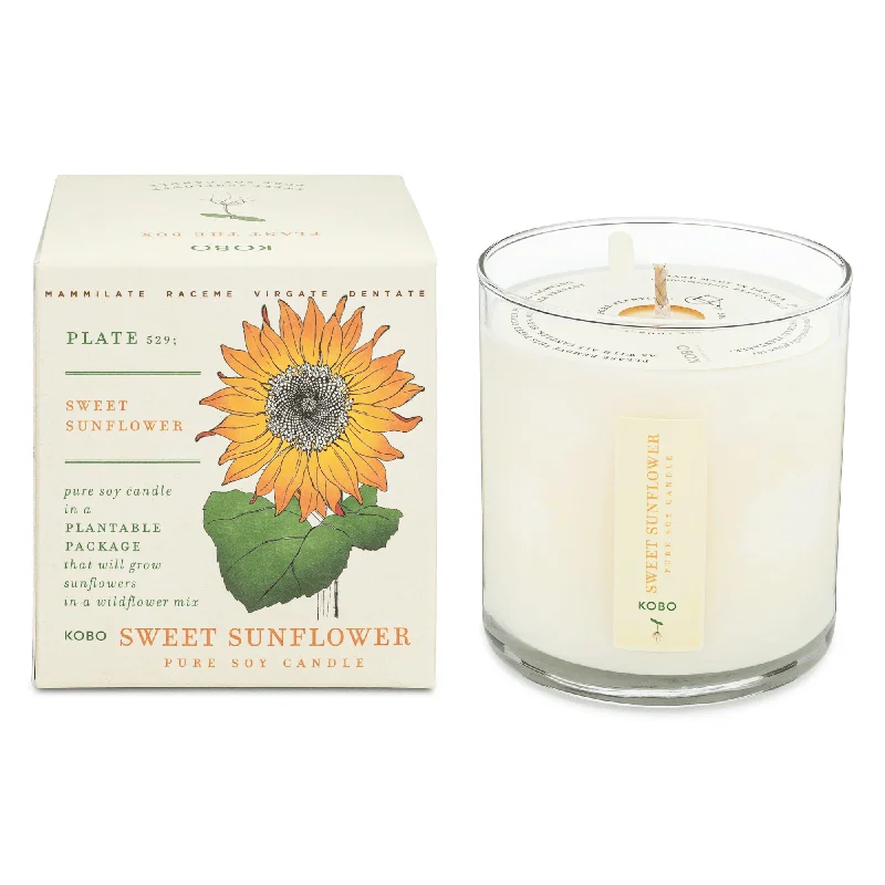 KOBO Sweet Sunflower Plant the Box Candle (9 oz) #10068955