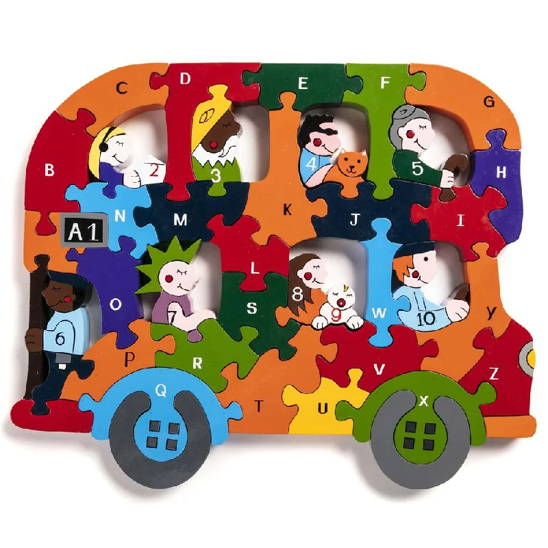 Alphabet Jigsaws Bus Alphabet