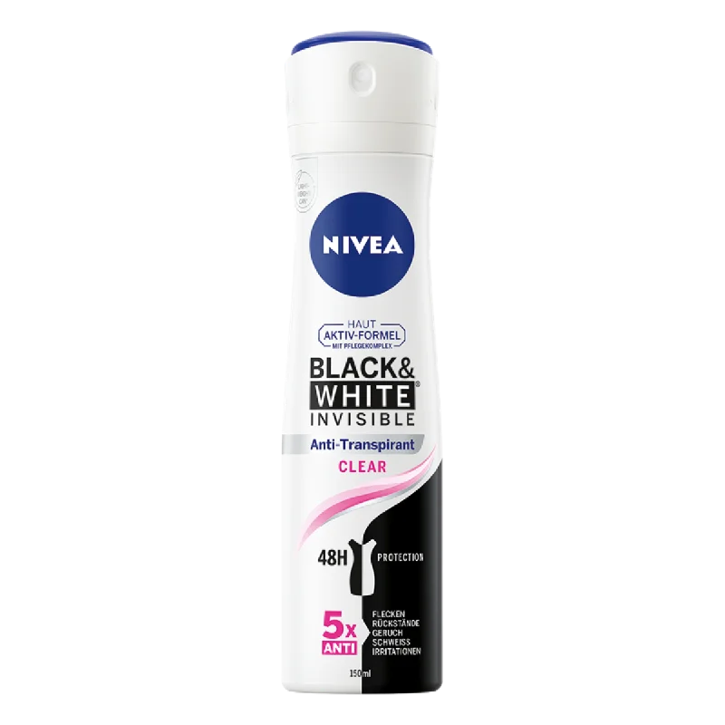 Nivea Women's Spray B & W Invisible Clear Anti-Perspirant Deodorant (150 ml) #10067862