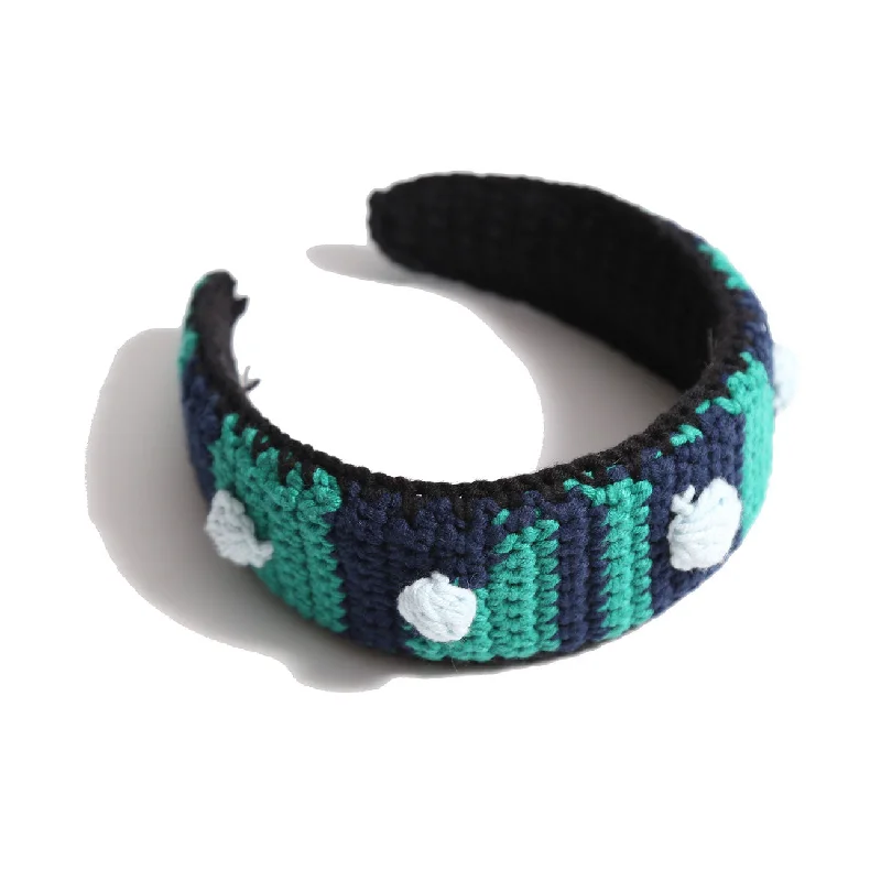 Tia Cibani Kelp Mix Crochet Bobble Headband