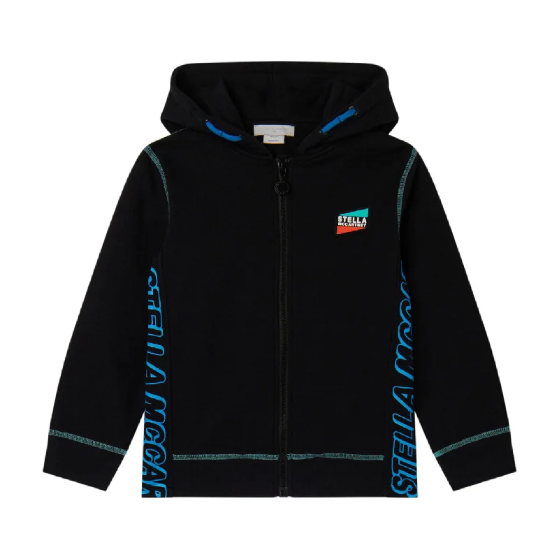 Stella Mccartney Black Active Zip Up Hoodie