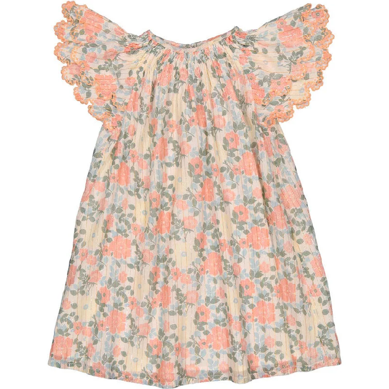 Louis Louise Pink Lurex Vintage Flower Jinny Dress